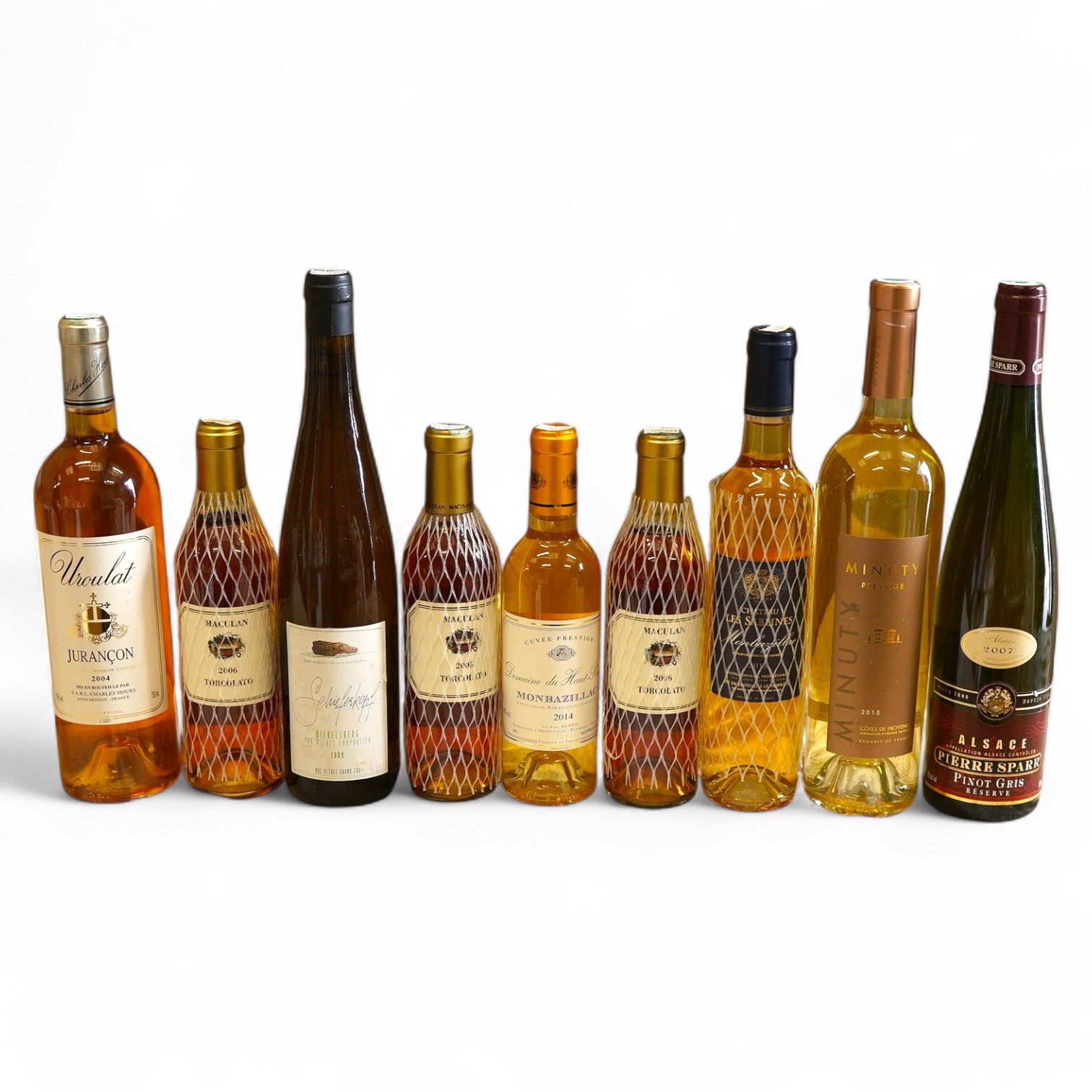 A mixed parcel of White and Dessert wine
